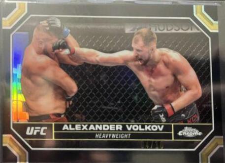 Alexander Volkov 2024 Topps Chrome UFC Base #8 Black Refractor