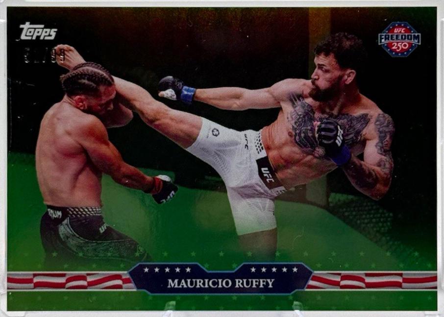 Mauricio Ruffy 2026 Topps UFC Freedom 250 Base #22 Green