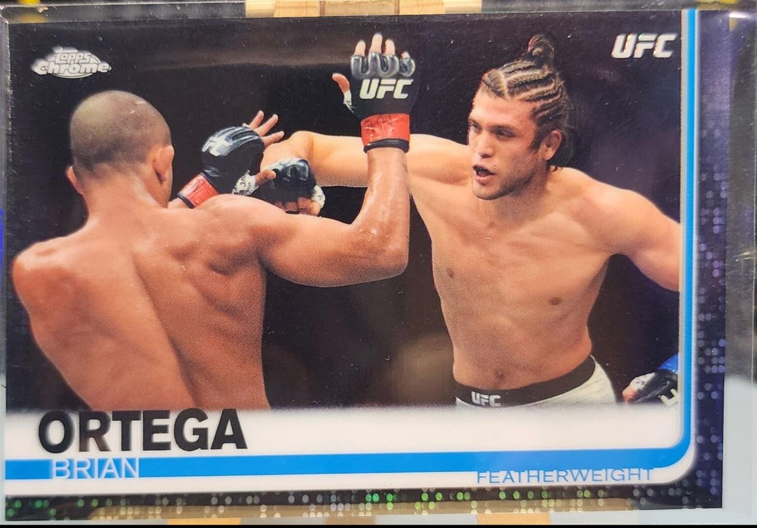 Brian Ortega 2019 Topps Chrome UFC Base #59 Black