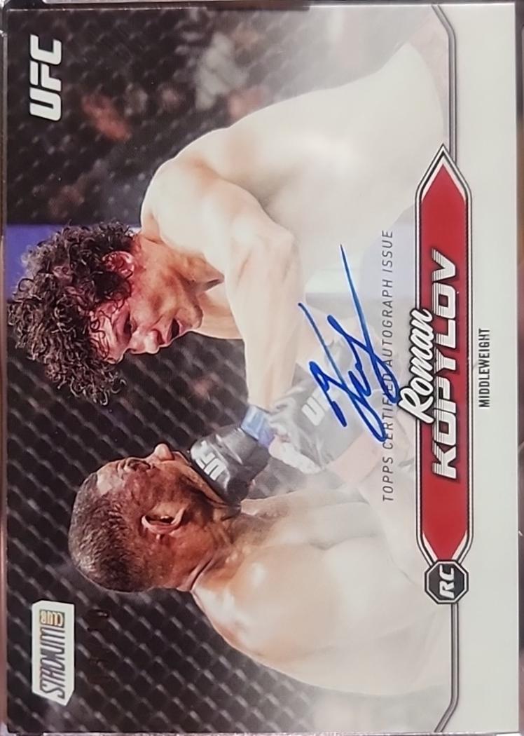 Roman Kopylov 2025 Topps Stadium Club UFC Base Autographs #BCA-RKV Green