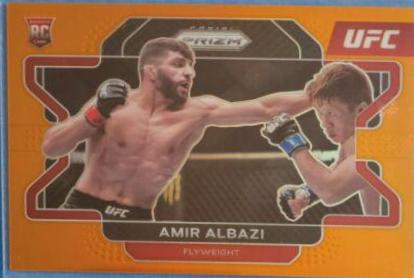 Amir Albazi 2022 Panini Prizm UFC Base #75 Orange