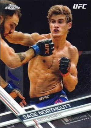 Sage Northcutt 2017 Topps Chrome UFC Base #94 Red