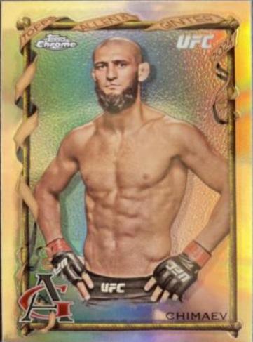 Khamzat Chimaev 2024 Topps Chrome UFC Allen & Ginter #AAG-22 Refractor