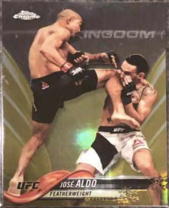 José Aldo 2018 Topps Chrome UFC Base #16 Gold