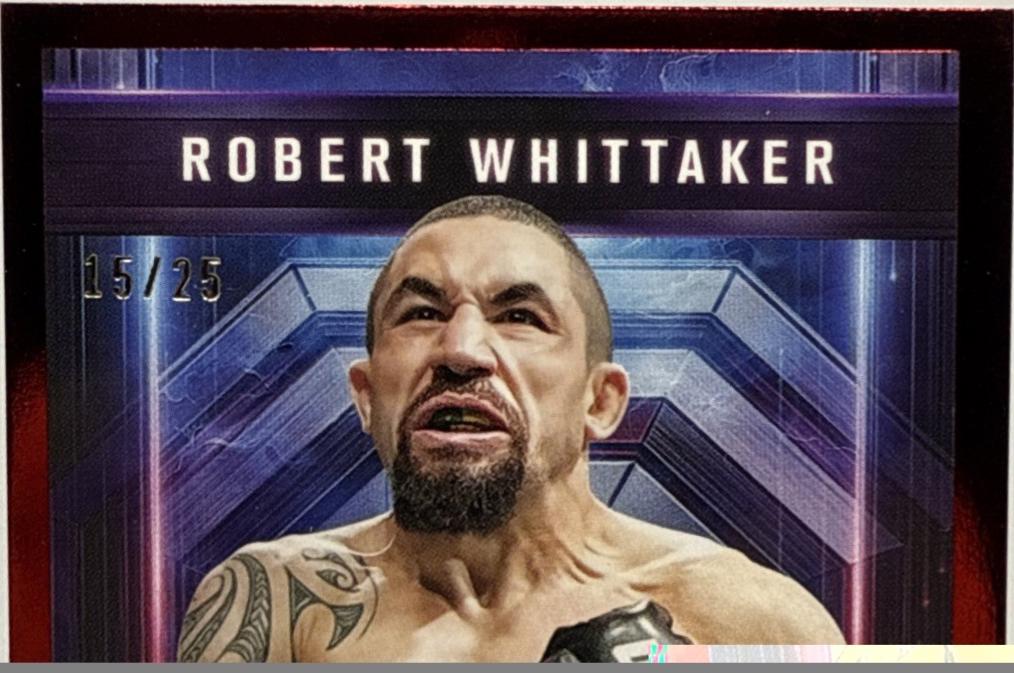 Robert Whittaker 2025 Topps Knockout UFC Ferocity #FE-16 Red