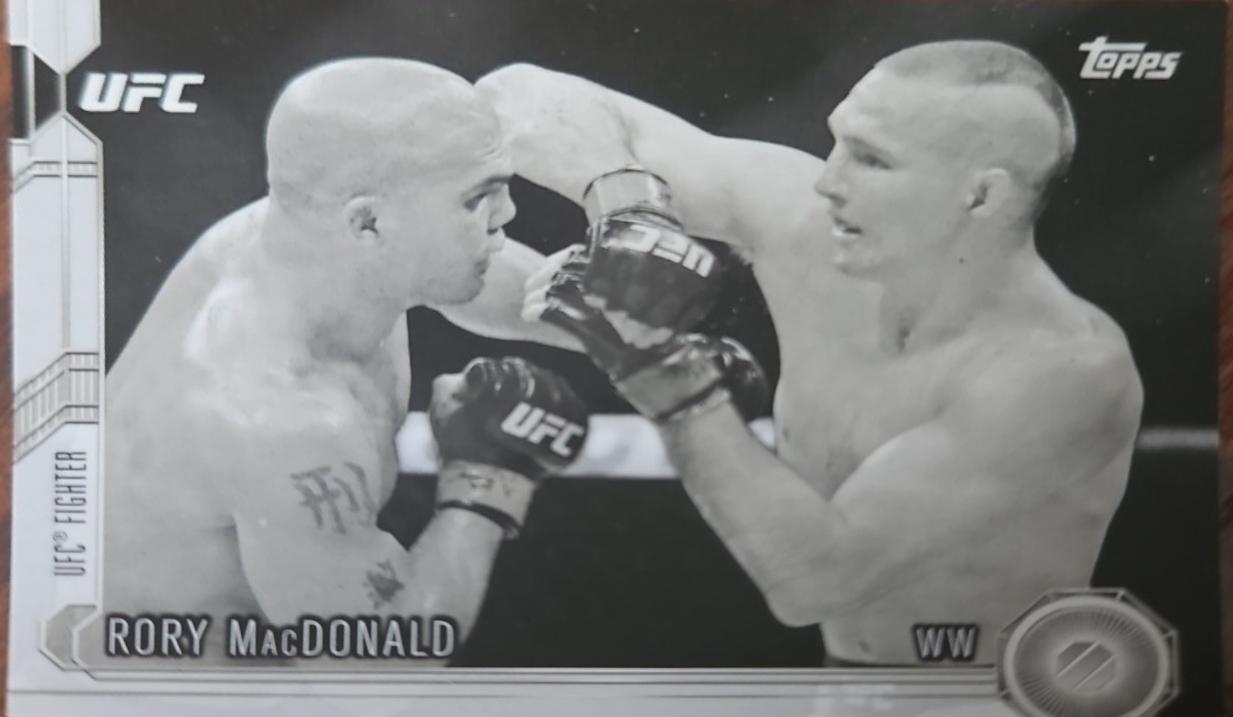 Rory MacDonald 2015 Topps UFC Chronicles Base #95 Black and White