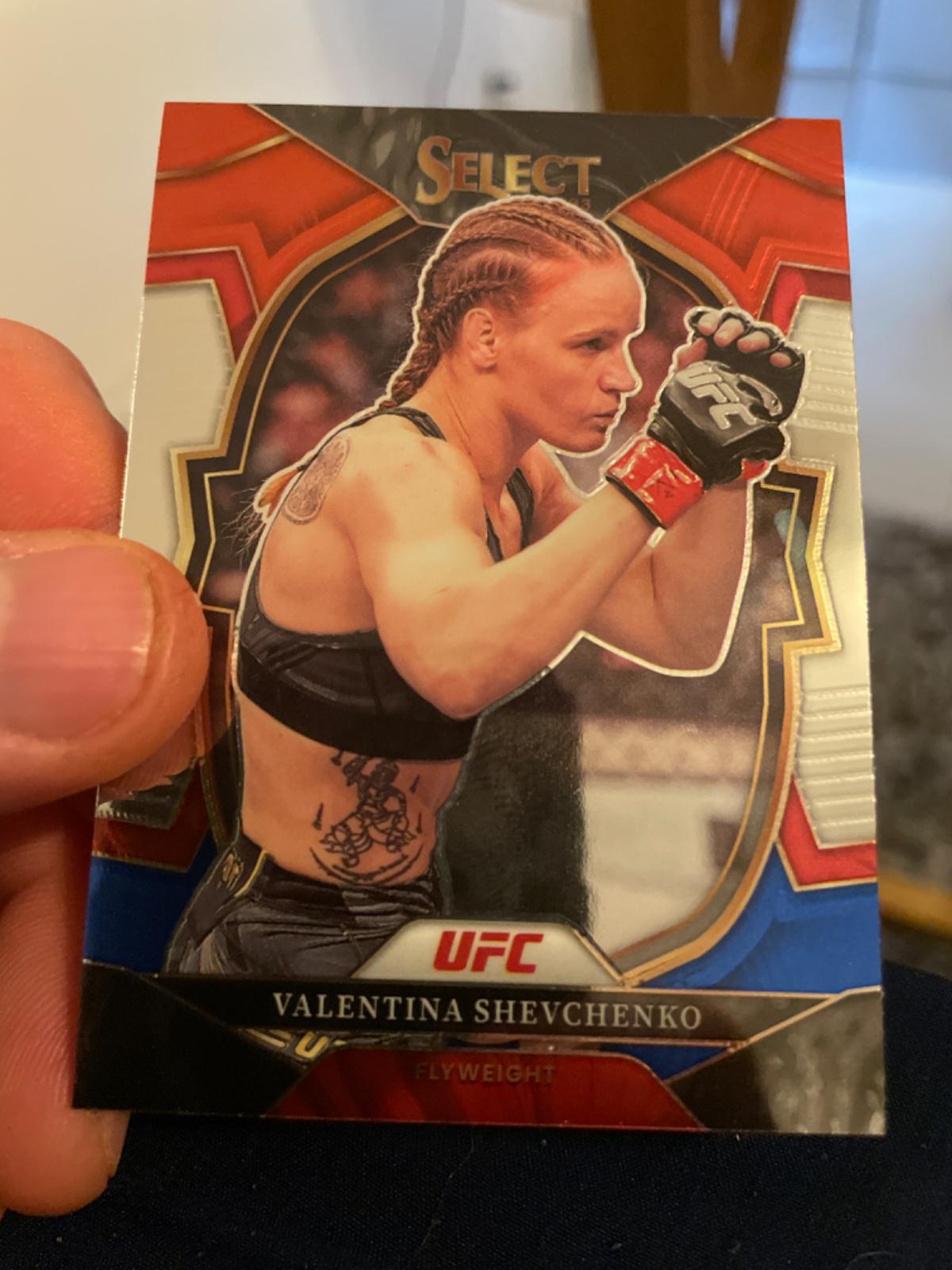 Valentina Shevchenko 2023 Panini Select UFC Concourse #5 Red Blue Base