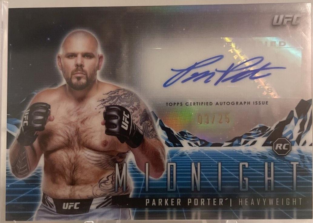 Parker Porter 2024 Topps Midnight UFC Horizon Signatures #HS-PPR Moonrise