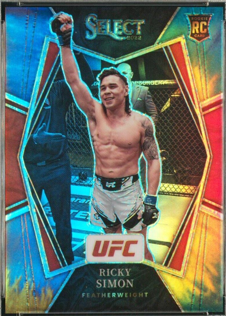 Ricky Simon 2022 Panini Select UFC Premier Level #109 Tie Dye