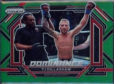TJ Dillashaw 2023 Panini Prizm UFC Dominance #24 Green