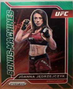 Joanna Jędrzejczyk 2022 Panini Prizm UFC Bonus Machines #20 Green
