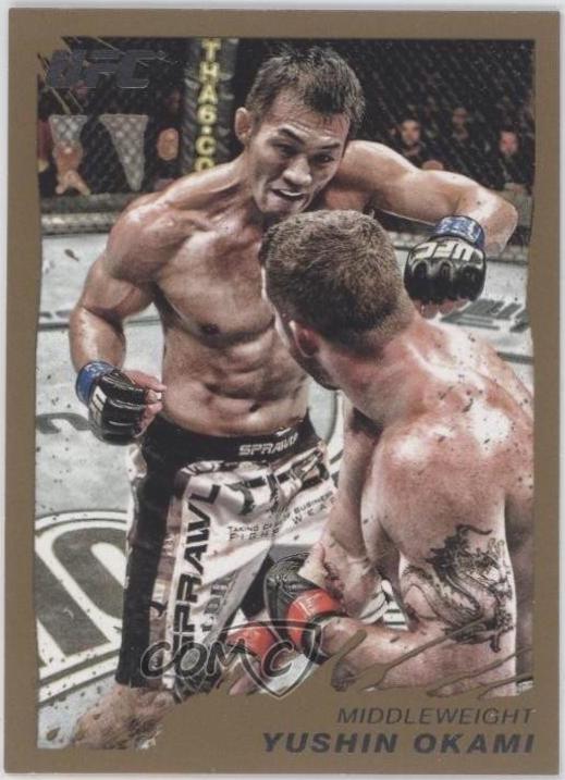 Yushin Okami 2011 Topps UFC Moment of Truth Base #91 Gold
