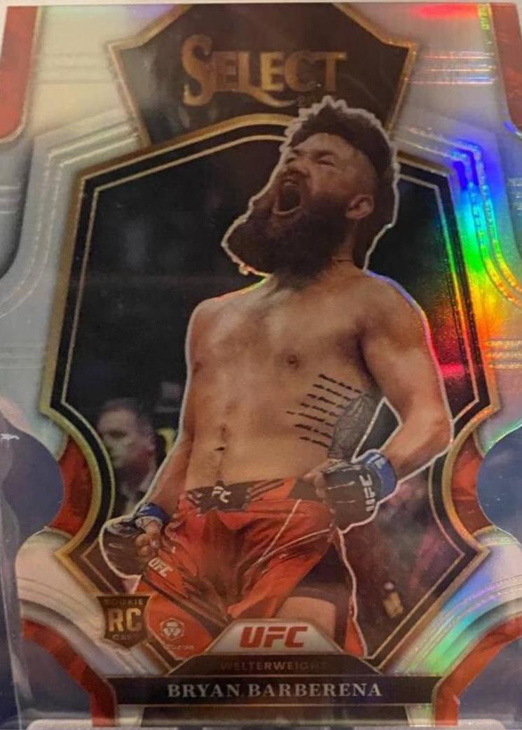 Bryan Barberena 2023 Panini Select UFC Premier Level #140 Silver Die Cut