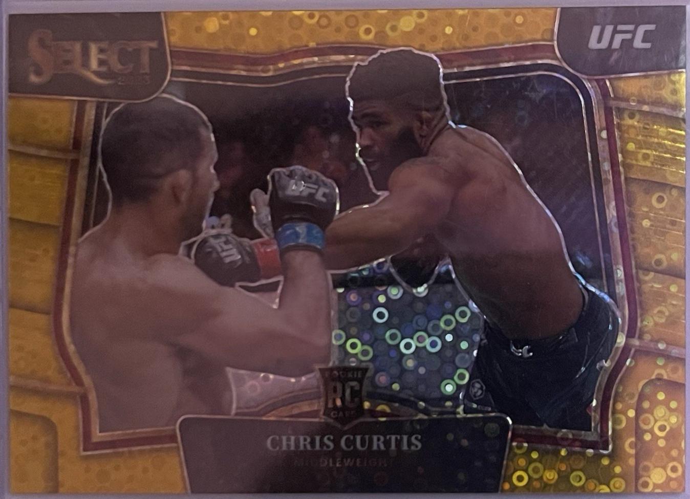 Chris Curtis 2023 Panini Select UFC Octagonside #256 Gold Disco
