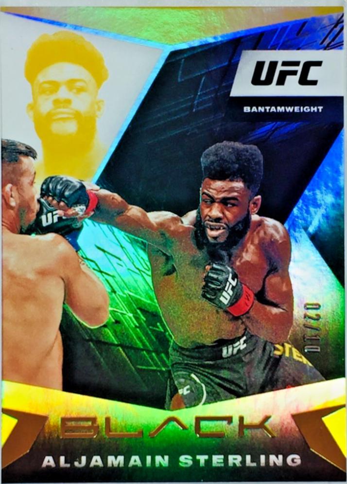 Aljamain Sterling 2021 Panini Chronicles UFC Base Black #113 Gold