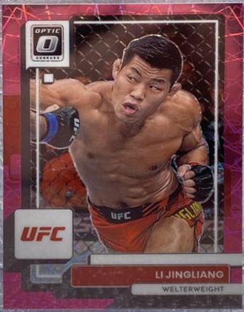 Li Jingliang 2023 Panini Donruss Optic UFC Base #46 Pink Velocity