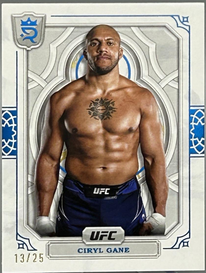 Ciryl Gane 2024 Topps Royalty UFC Base #30 Blue