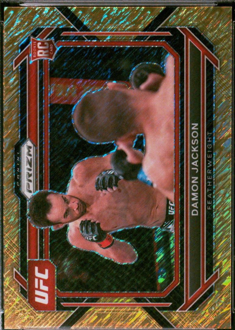 Damon Jackson 2023 Panini Prizm UFC Base #50 Gold Shimmer