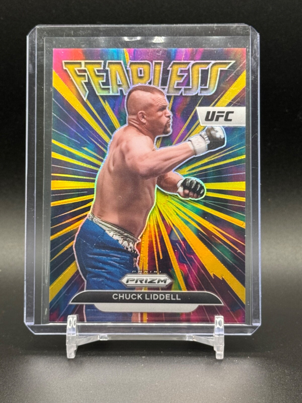 Chuck Liddell 2023 Panini Prizm UFC Fearless #4 Gold