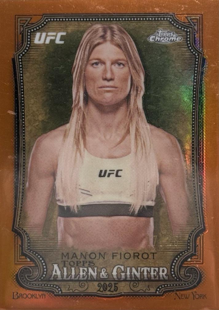 Manon Fiorot 2025 Topps Chrome UFC Allen & Ginter #AAG-9 Orange