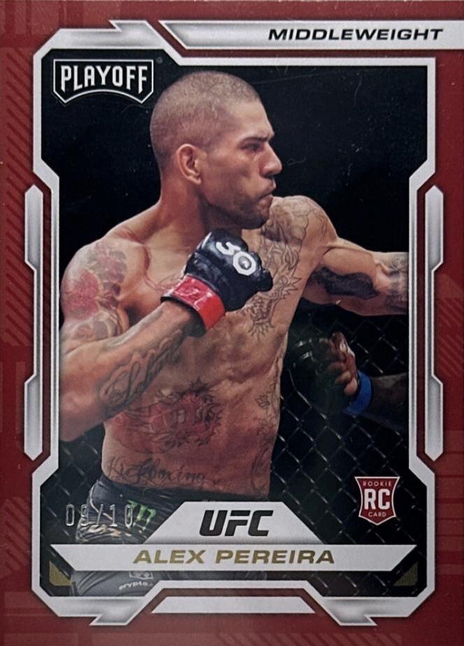 Alex Pereira 2023 Panini Chronicles UFC Base Rookies and Stars #181 Gold