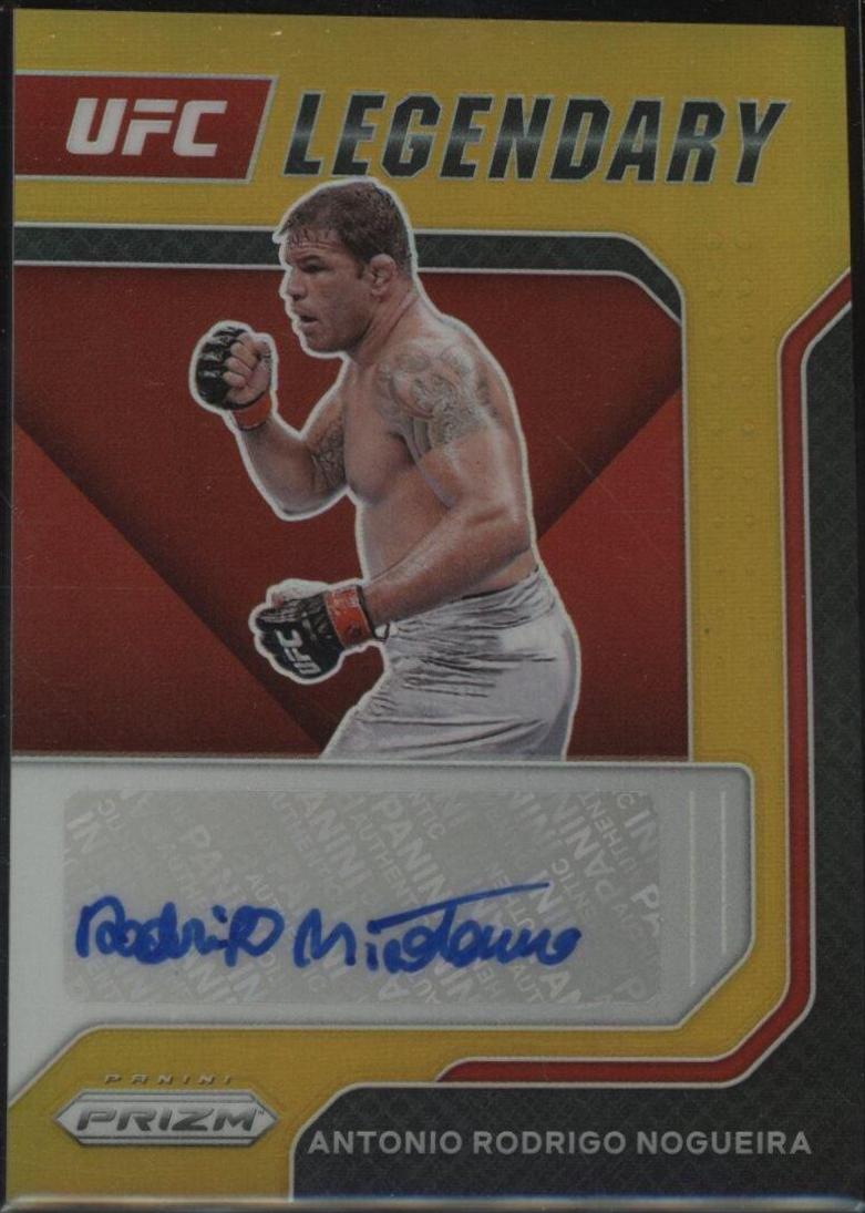 Antonio Rodrigo Nogueira 2022 Panini Prizm UFC Legendary Signatures #11 Gold