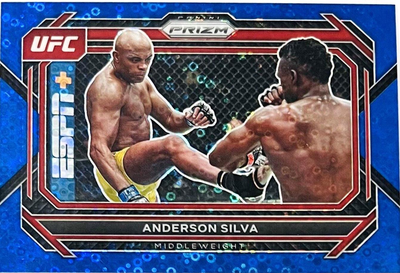 Anderson Silva 2023 Panini Prizm Under Card UFC Base #76 Blue