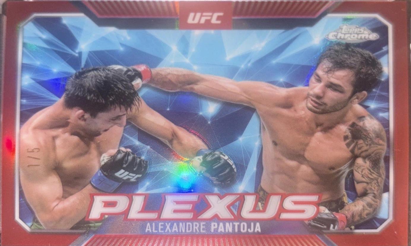 Alexandre Pantoja 2025 Topps Chrome UFC Plexus #PLX-8 Red Refractor