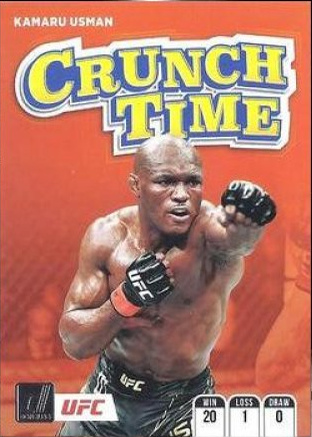 Kamaru Usman 2022 Panini Donruss UFC Crunch Time #18 Press Proof Gold
