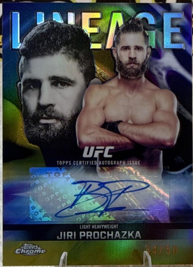 Jiri Prochazka 2026 Topps Chrome UFC Chrome Lineage Autographs #CCA-JP Gold Geometric Refractor