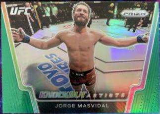 Jorge Masvidal 2021 Panini Prizm UFC Knockout Artists #9 Green