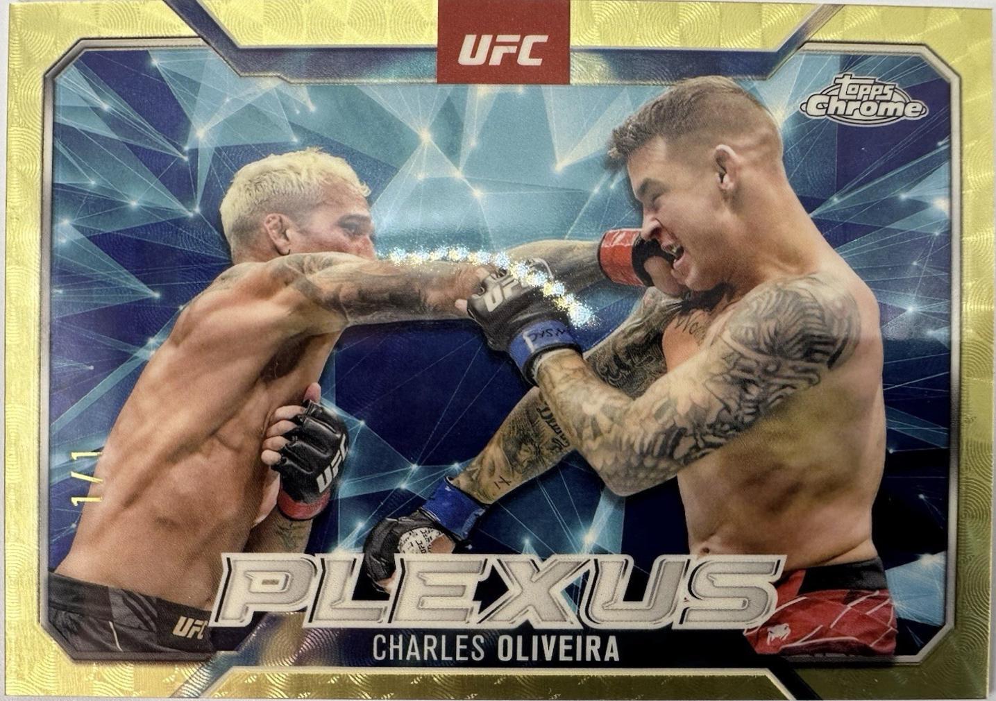 Charles Oliveira 2025 Topps Chrome UFC Plexus #PLX-3 Superfractor