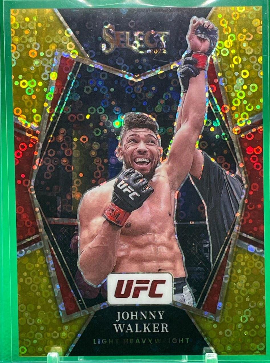 Johnny Walker 2022 Panini Select UFC Premier Level #164 Gold Disco