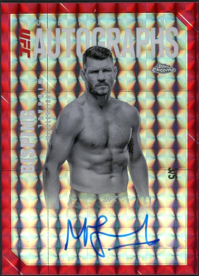 Michael Chandler 2025 Topps Chrome UFC UFC Signatures #SIG-MC Geometric Red Refractor