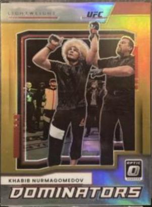 Khabib Nurmagomedov 2022 Panini Donruss Optic UFC Dominators #10 Gold