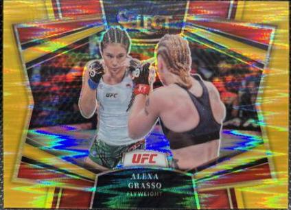 Alexa Grasso 2023 Panini Select UFC Snapshots #24 Gold Flash