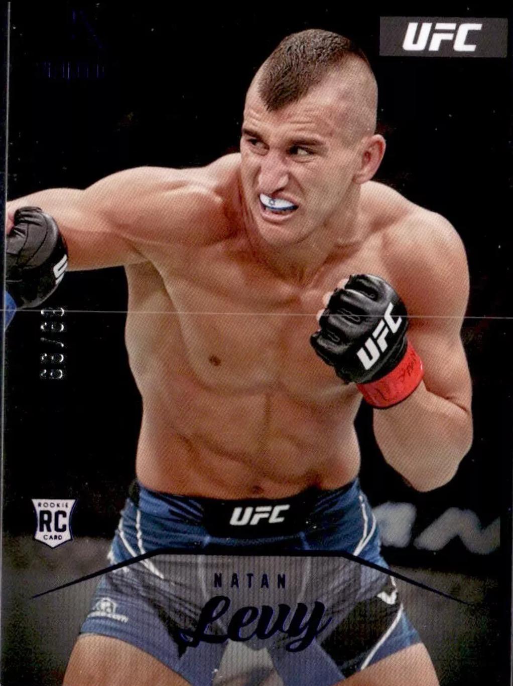Natan Levy 2023 Panini Chronicles UFC Base Luminance #157 Blue
