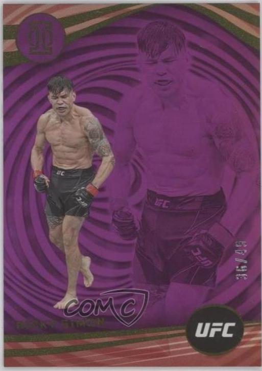 Ricky Simon 2023 Panini Chronicles UFC Base Illusions #261 Purple