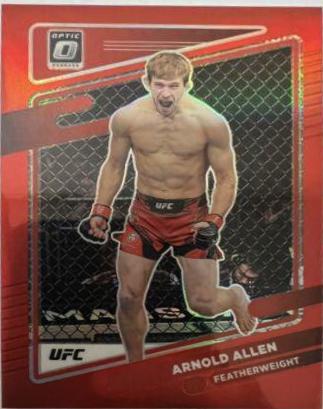 Arnold Allen 2022 Panini Donruss Optic UFC Base #53 Red