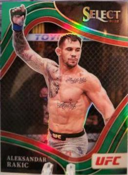 Aleksandar Rakic 2022 Panini Select UFC Octagonside #218 Black Flash