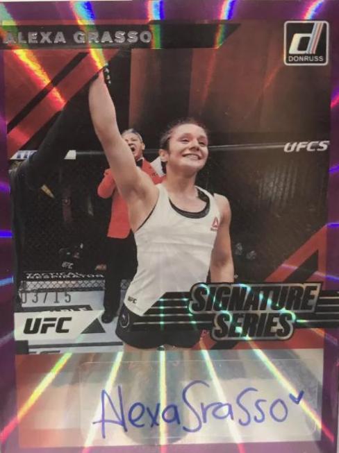 Alexa Grasso 2022 Panini Donruss UFC Signature Series #24 Purple Laser
