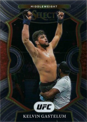 Kelvin Gastelum 2021 Panini Select UFC Concourse #27 Black