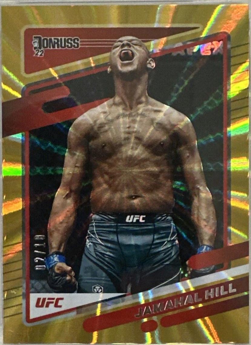 Jamahal Hill 2022 Panini Donruss UFC Base #115 Gold