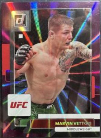 Marvin Vettori 2023 Panini Donruss UFC Base #85 Purple Laser