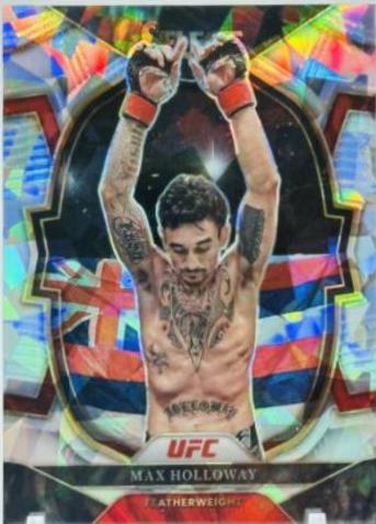 Max Holloway 2023 Panini Select UFC Octagonside #233 Cracked Ice