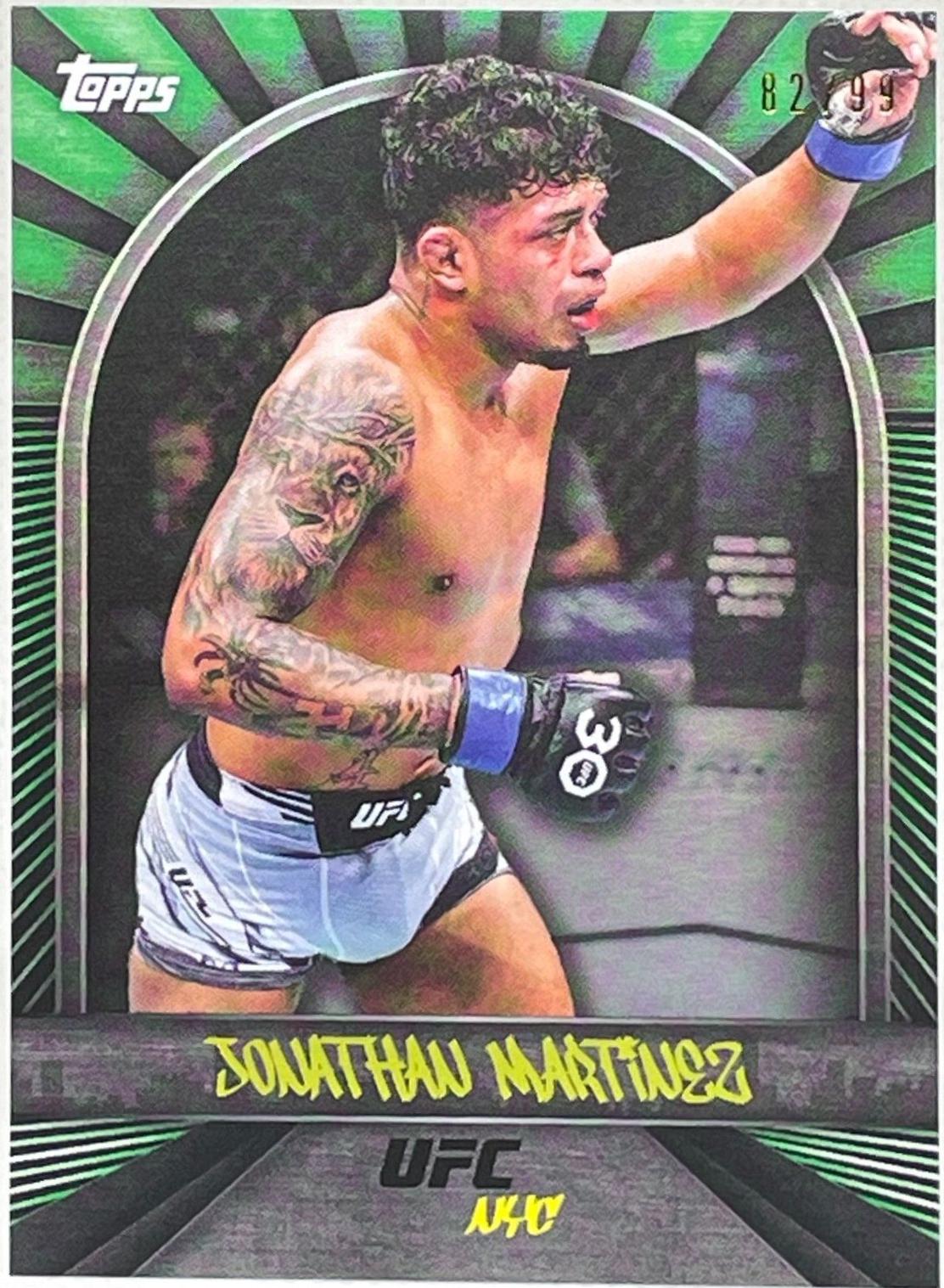 Jonathan Martinez 2024 Topps UFC NYC Base #7 Green