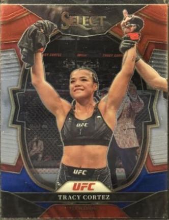 Tracy Cortez 2023 Panini Select UFC Concourse #93 Red Blue Base