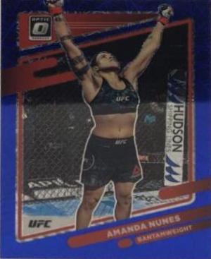 Amanda Nunes 2022 Panini Donruss Optic UFC Base #15 Blue