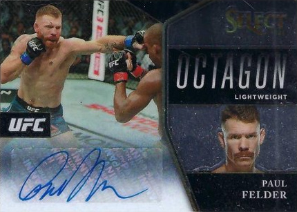 Paul Felder 2021 Panini Select UFC Octagon Action Signatures #2 Black Prizms