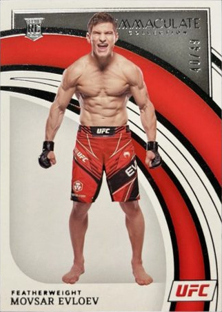Movsar Evloev 2022 Panini Immaculate UFC Base #27 Platinum